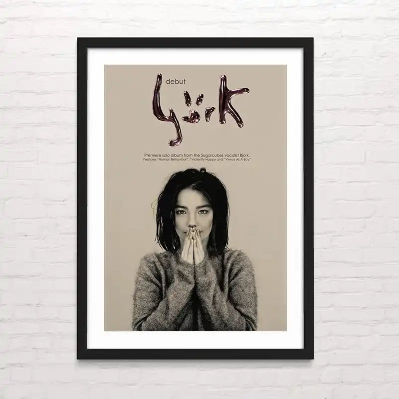 Póster de Bjork - Debut con diseño moderno – impresión profesional