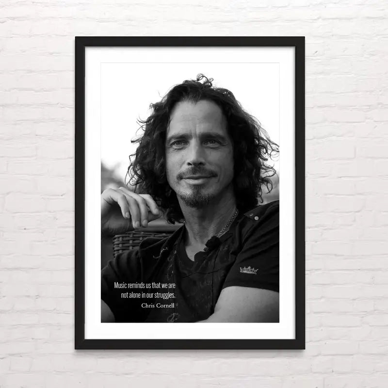 Chris Cornell - Póster con temática pop – estilo moderno y dinámico