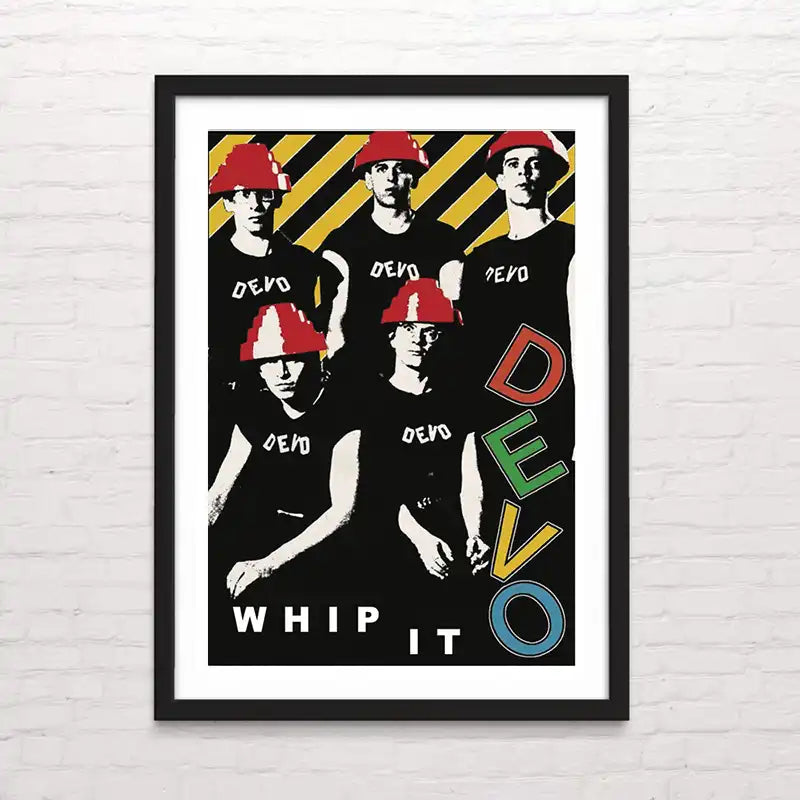 Póster de Devo para decoración de interiores – arte musical en alta resolución