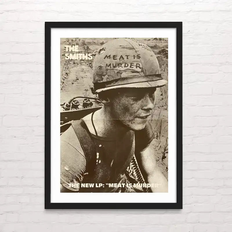 Póster con temática pop – estilo moderno y dinámico. The Smiths - Meat Is Murder