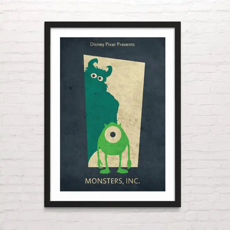 Póster Monsters, Inc. infantil – diseño en alta calidad. Posterinc.cl