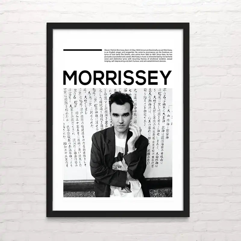 Póster inspirado en Morrissey pop BRITANICO – impresión en alta resolución