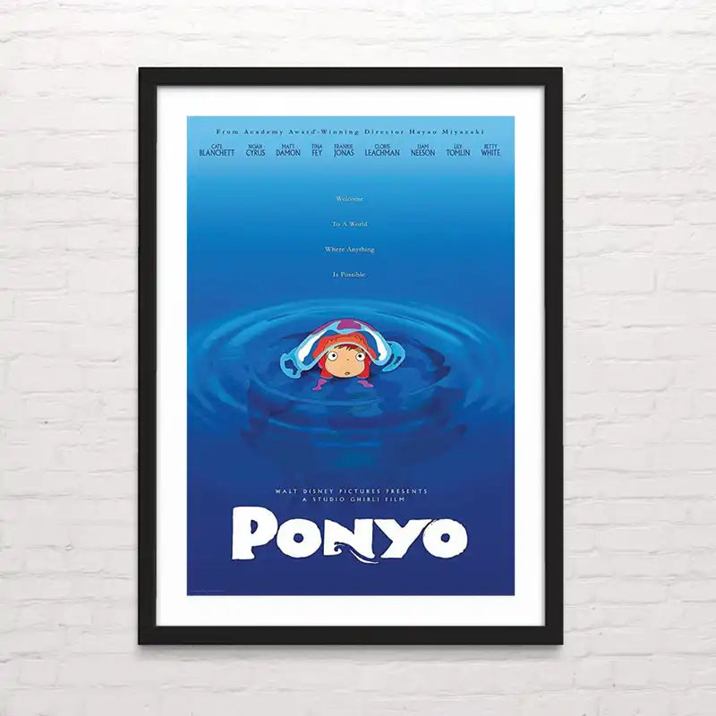 Póster decorativo de Ponyo – impresión artística de Studio Ghibli