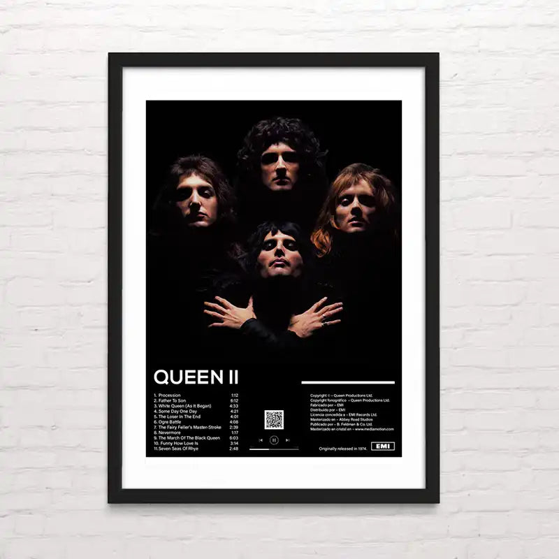 Póster de Queen en escena – impresión vibrante. posterinc.cl