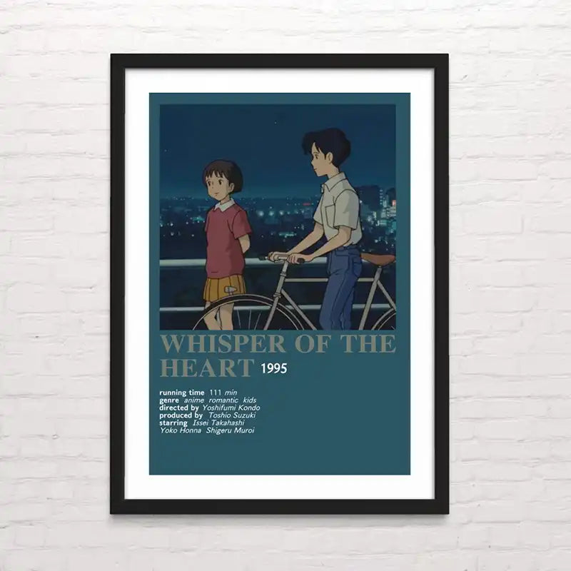Póster de Susurros del corazón en alta calidad – arte Studio Ghibli