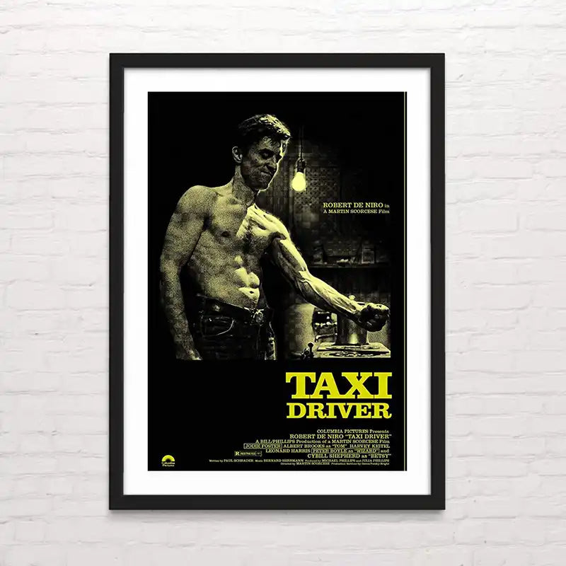 Taxi driver - Póster vintage de cine – diseño artístico detallado