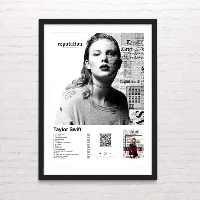 Taylor Swift. Póster de música pop con estética juvenil – impresión premium