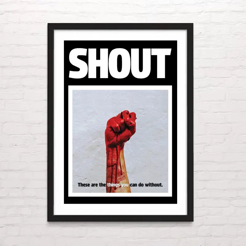 Póster de Tear for Fears - Shout – arte mural por Posterinc Studio