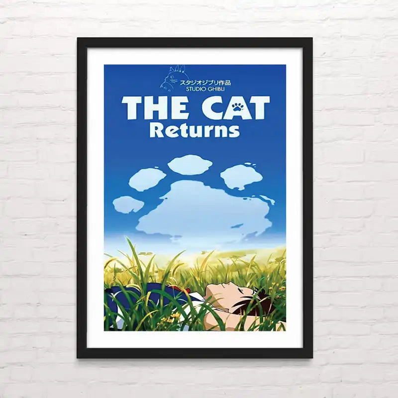 Póster El regreso del gato – arte japonés clásico impreso en alta resolución