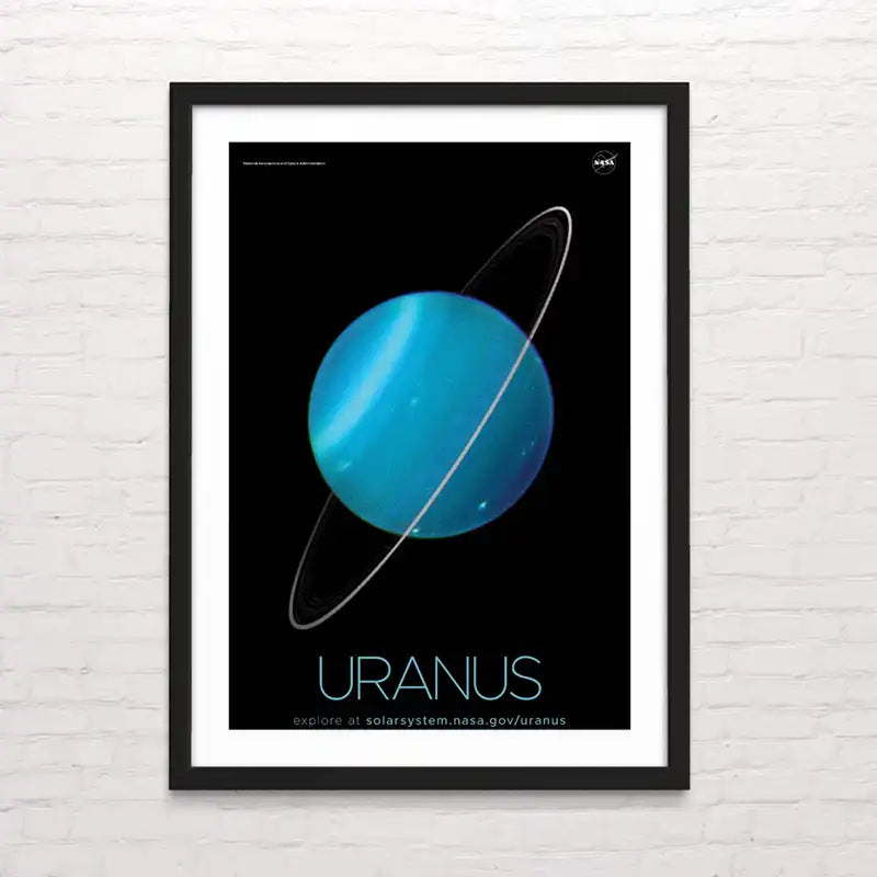 Póster del planeta Urano – arte del espacio impreso profesionalmente