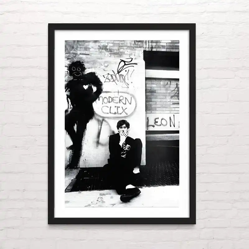 Póster de Charly Garcia - Clip modernos en estilo artístico – impresión de alta definición