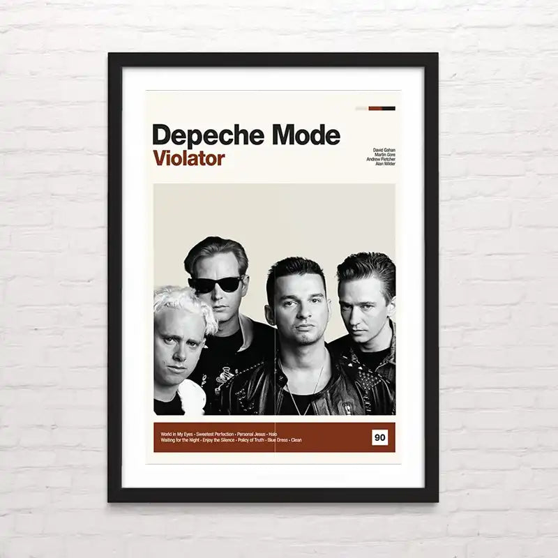 Póster de Depeche Mode con diseño pop art – calidad premium Posterinc