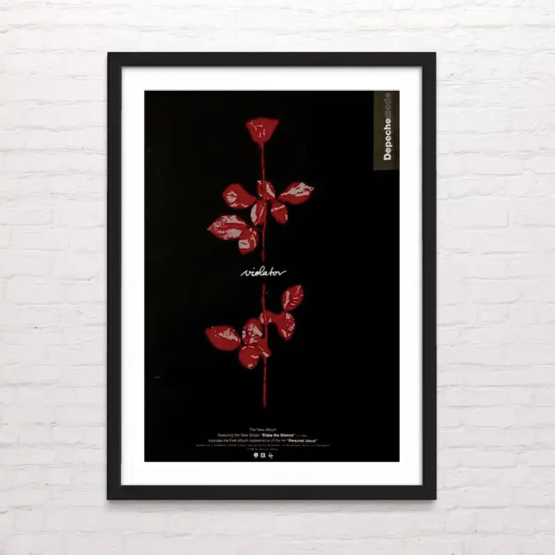 Póster de Depeche Mode Violator con diseño original – arte mural por Posterinc Studio