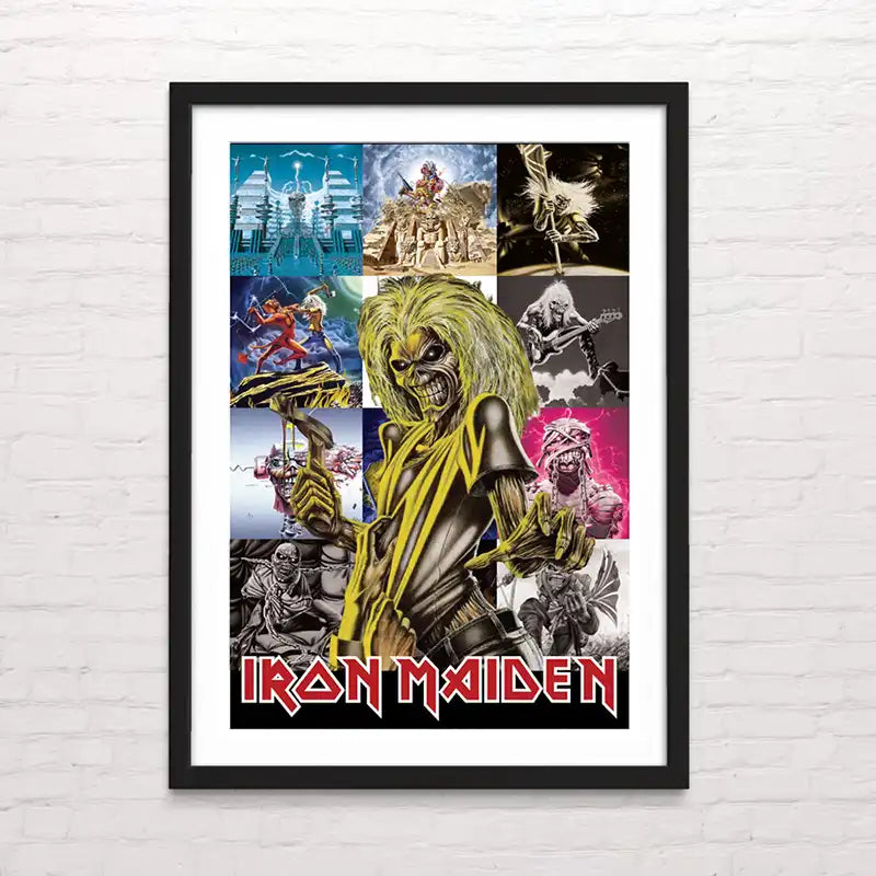 Póster decorativo de Eddie Albums - Iron Maiden ” – papel premium