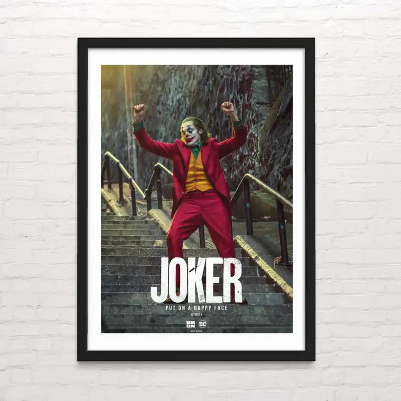 Ilustración de personajes clásicos del cine antiguo - Joker - estilo vintage