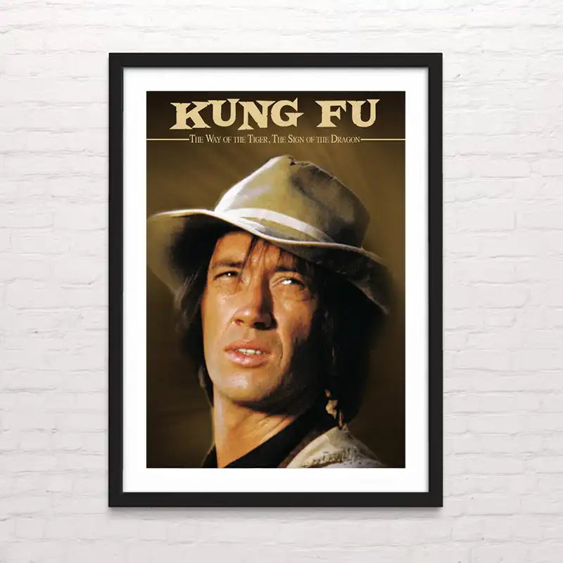 Póster de Kung Fu retro ilustrado – arte mural impreso por Posterinc Studio.
