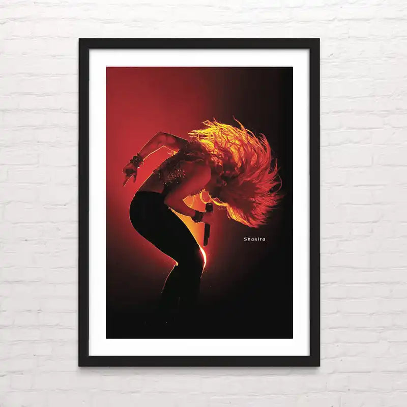 Póster de shakira – ilustración moderna y elegante