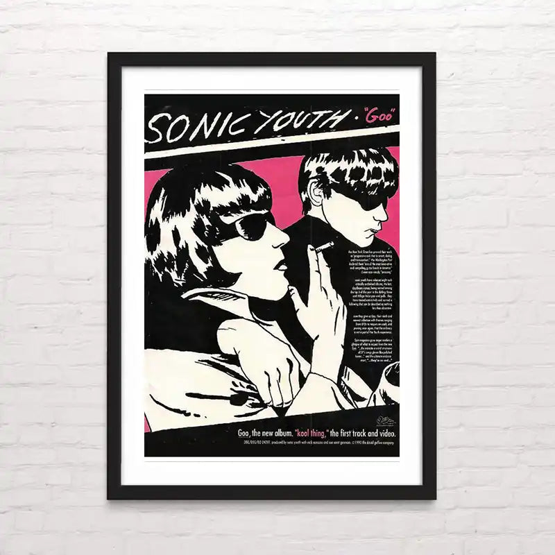 Póster de rock alternativo - Sonic Youth - Goo – ilustración artística detallada