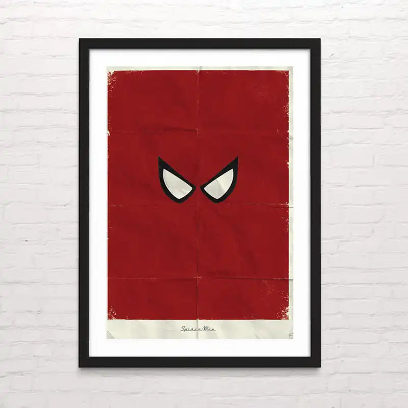 Diseño retro de Spider Man – arte decorativo en alta calidad