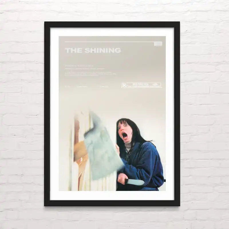 Póster cinematográfico clásico – diseño icónico restaurado. El Resplandor - The Shining.