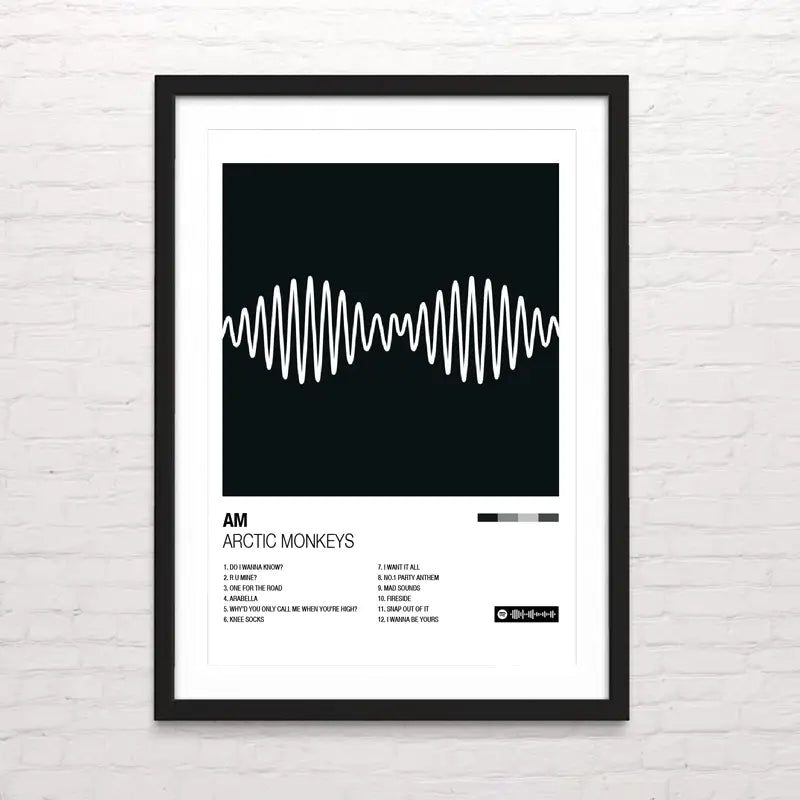 Póster de Arctic Monkeys – ilustración moderna y elegante. posterinc.cl