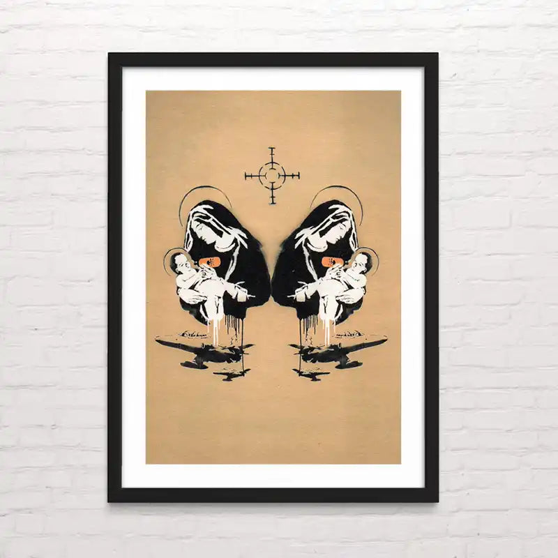 Póster decorativo Banksy “Double toxic Mary” – arte urbano listo para colgar