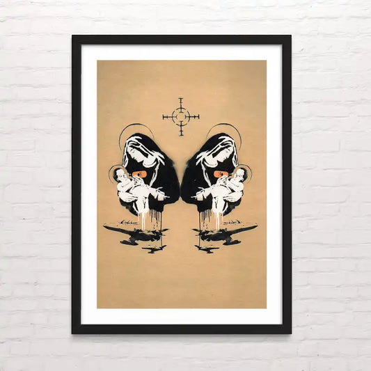 Póster decorativo Banksy “Double toxic Mary” – arte urbano listo para colgar