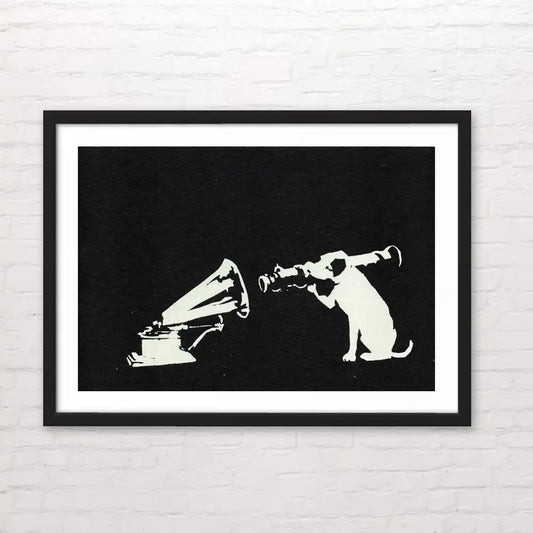 Póster Banksy HMV para decoración mural