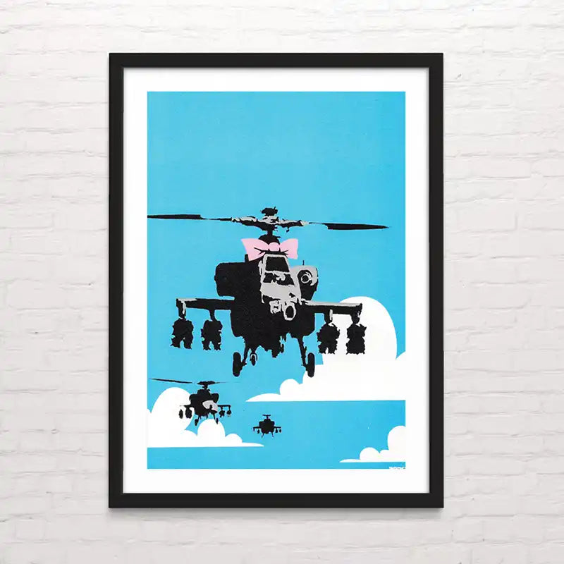 Póster artístico Banksy Happy shopper diseño original
