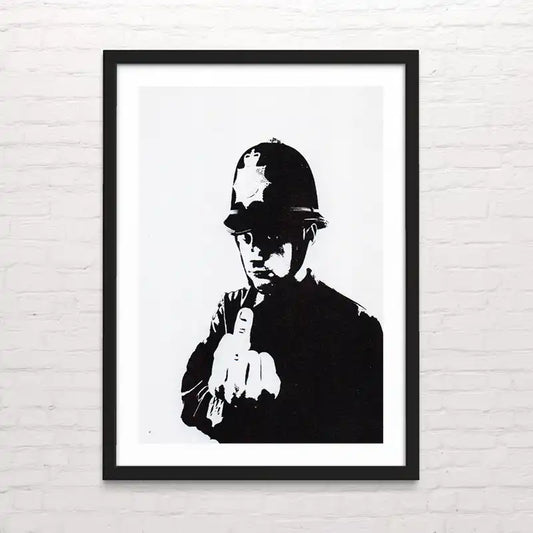 Póster Rude copper – mensaje social y estilo urbano