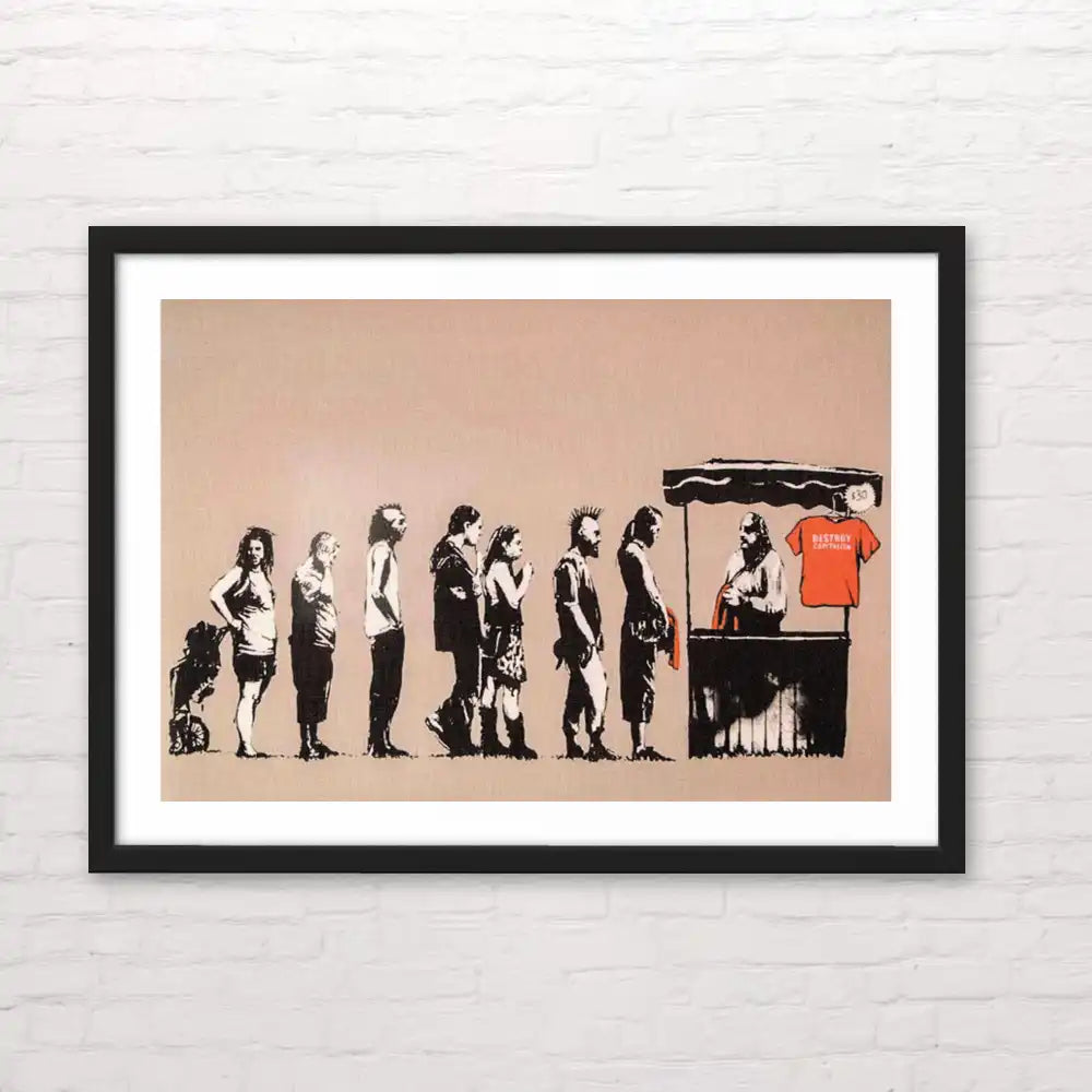 Póster de Banksy "festival" stencil – diseño original