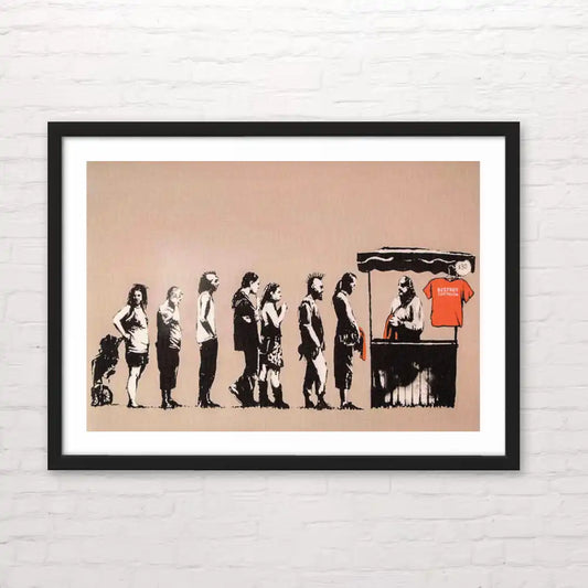 Póster de Banksy "festival" stencil – diseño original