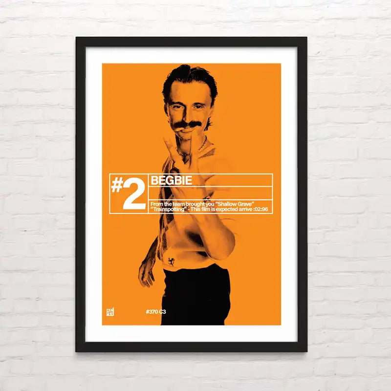 Póster retro de Begbie – arte mural inspirado en el cine