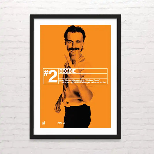 Póster retro de Begbie – arte mural inspirado en el cine