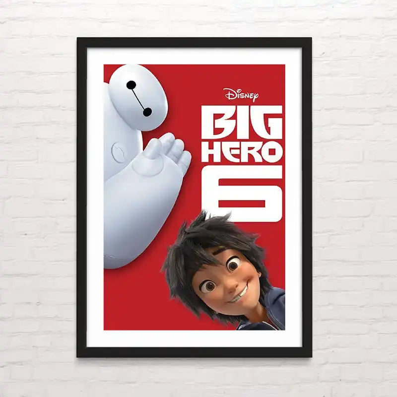 Póster de Big hero 6 con diseño artístico – impresión profesional Posterinc