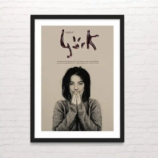 Póster de Bjork - Debut con diseño moderno – impresión profesional
