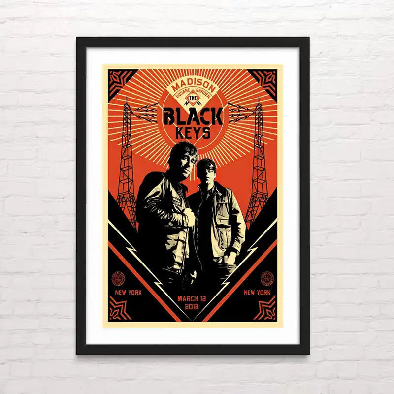 Póster de black keys - Madison square garden para decoración de interiores – arte musical en alta resolución
