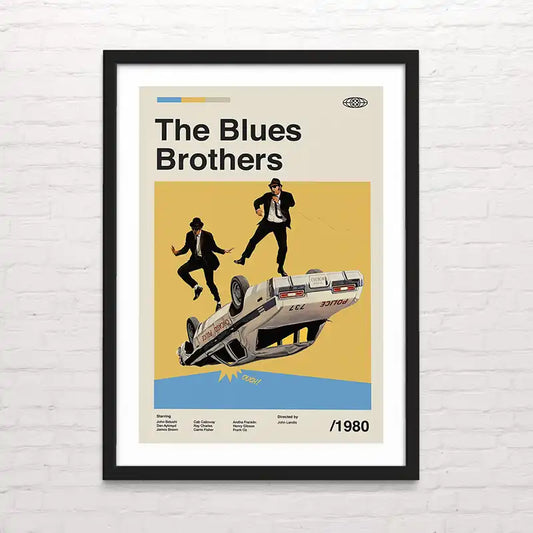 Póster artístico estilo años 60 – impresión profesional en alta resolución