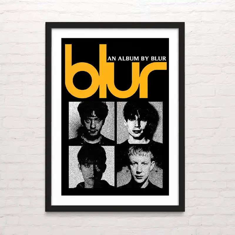 Póster de Blur con diseño moderno – impresión profesional