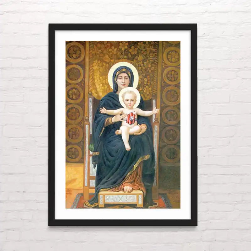 Póster de Banksy con grafiti crítico – impresión profesional Posterinc