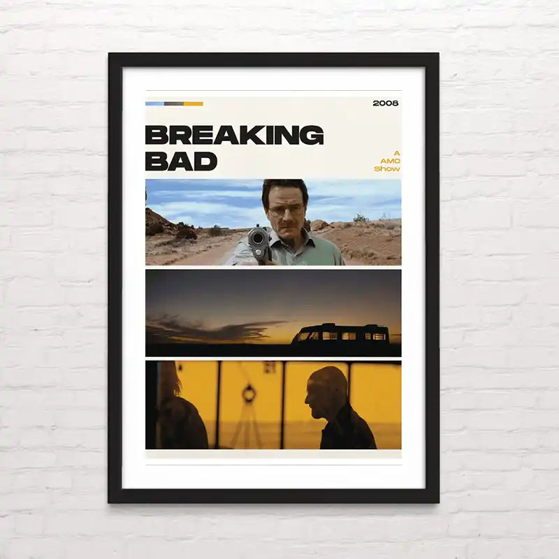Póster de  la serie clasica Breaking Bad en alta calidad – Posterinc Studio