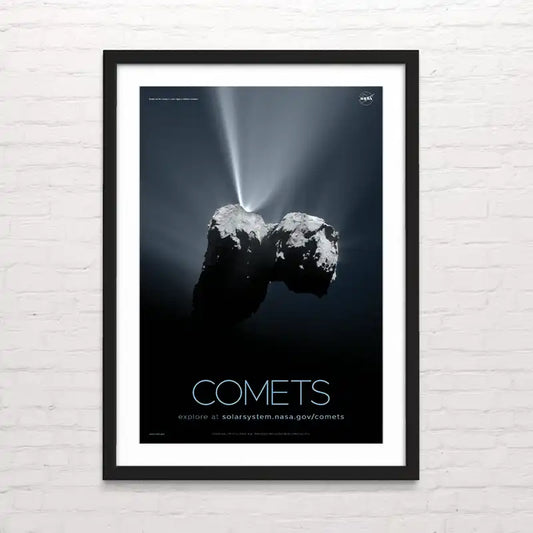 Póster del planeta Comets vista desde el espacio – impresión detallada
