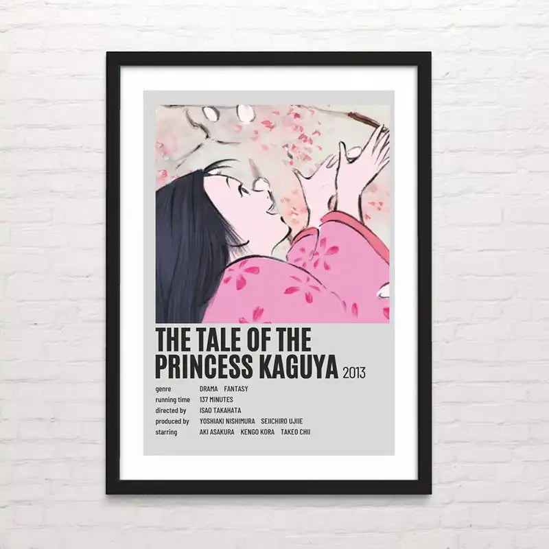 Póster decorativo de Cuentos princesa kaguya– impresión artística de Studio Ghibli