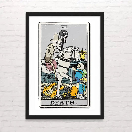 Póster de carta del tarot estilo cómic – impresión en alta calidad