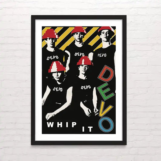 Póster de Devo para decoración de interiores – arte musical en alta resolución