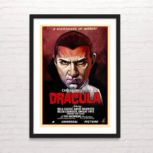Póster de película de culto Dracula con Bela Lugosi – impresión de alta resolución Posterinc