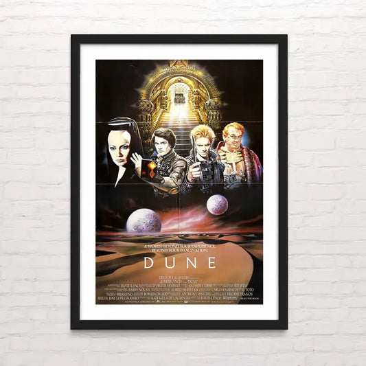 Póster retro de Dune – arte mural inspirado en el cine