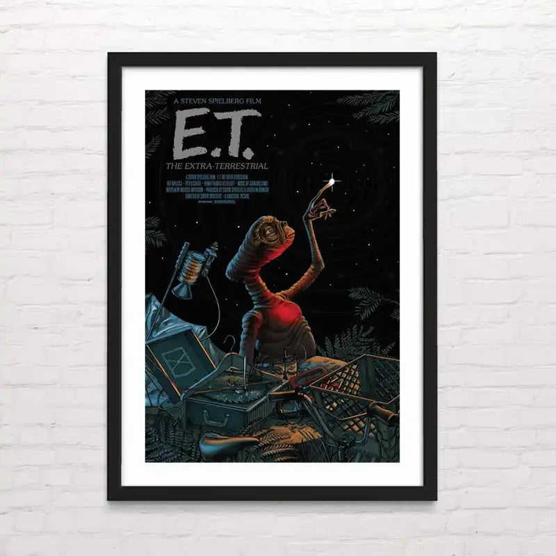 Póster decorativo de e.t. – arte cinematográfico premium