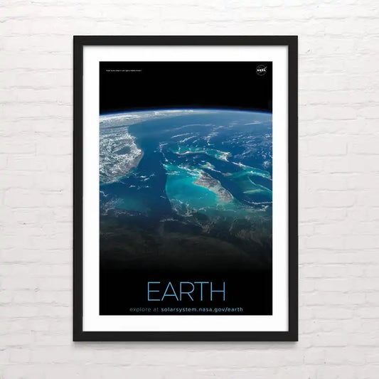 Póster del planeta Tierra – ilustración del Sistema Solar impresa. Posterinc.cl