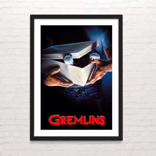 Póster retro de Gremlins – arte mural inspirado en el cine